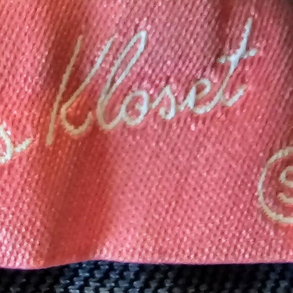 LILLY'S KLOSET KNIT DENIM STRAPLESS JUMPSUIT SZ S FLARE LEG ZIP BACK NO CARE TAG - Picture 7 of 10